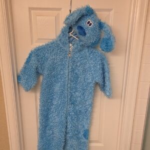 Blues Clues Fuzzy Kids One Piece Costume Size 2-4